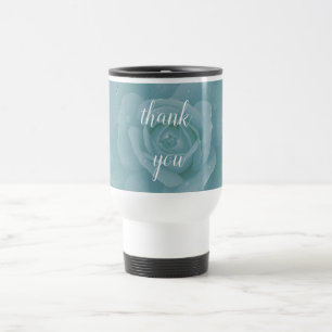 Dusty Blue Blommigt Tack Wedding Favor Gift Resemugg