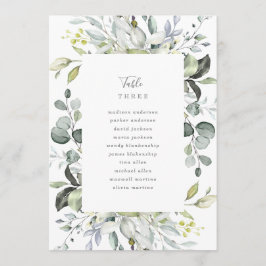 Dusty Blue-Blommigtar, Bordsnummer med sittande