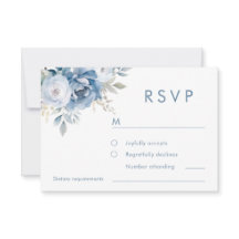 Dusty Blue Blommigts Winter Wedding