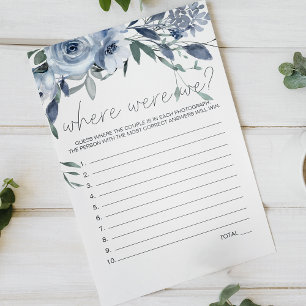 Dusty Blue Blommor Spel Var Var Vi Flygblad
