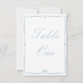 Dusty Blue-Bordsnummer OSA Kort