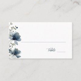 Dusty Blue Botanical Wedding Placeringskort