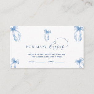Dusty Blue Bow gissar hur många Kisses-spel Tilläggskort