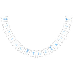 Dusty Blue Bow Knutar Bröllopsfesten Vimplar