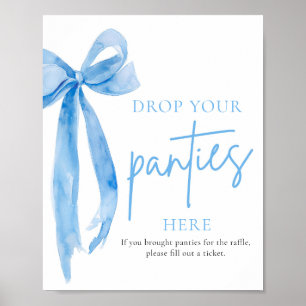 Dusty Blue Bow släpper dina skärmar här - spelsign Poster
