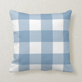 Dusty Blue Buffalo Plaid Kudde