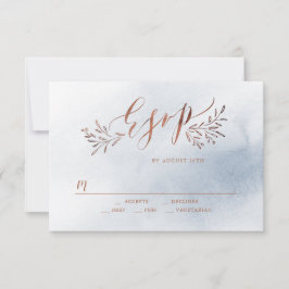 Dusty blue calligraphy rustic blommigt bröllop OSA