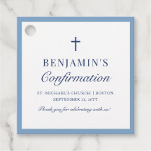 Dusty Blue Catholique Confirmation Tack