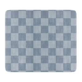 Dusty Blue Checkerboard