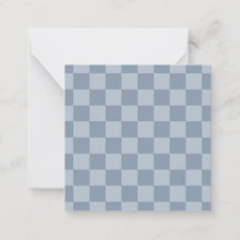 Dusty Blue Checkerboard