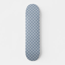 Dusty Blue Checkerboard Mini Skateboard Bräda 18,5 Cm