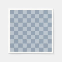 Dusty Blue Checkerboard