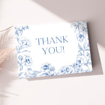 Dusty Blue Chinoiserie Baby Shower - tack för ditt