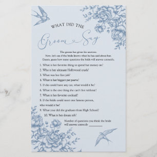 Dusty Blue Chinoiserie Möhippa What Groom say