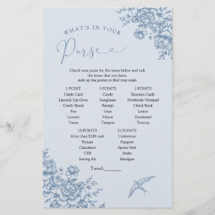Dusty Blue Chinoiserie Möhippa What's in Your Purs