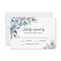 Dusty Blue Elegant Blommigt Boho Ro Rustic Bröllop