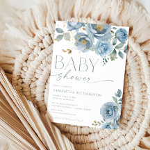 Dusty Blue elegant blommigt ro pojkdusch