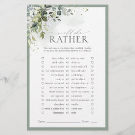 Dusty Blue Eucalyptus Blommigt Möhippa Game