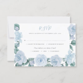 Dusty Blue Eucalyptus Elegant Blommigt Bröllop OSA