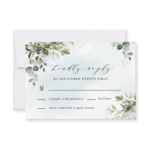 Dusty Blue Eucalyptus Greenery Succulent Bröllop