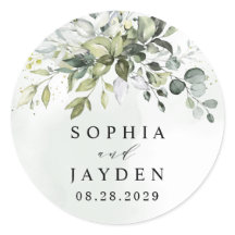 Dusty Blue Eucalyptus Greenery Succulent Bröllop