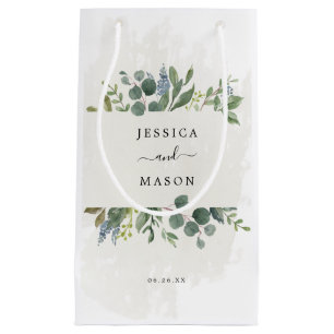 Dusty Blue Eucalyptus Hotel Bröllop Gift Bag