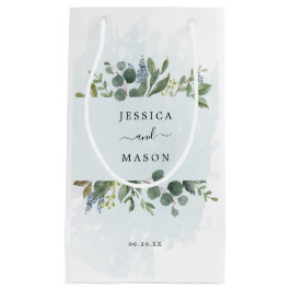 Dusty Blue Eucalyptus Hotel Bröllop Gift Bag