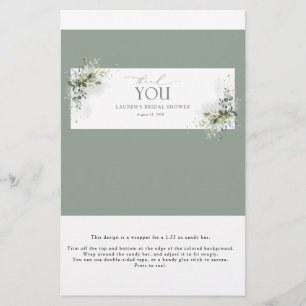 Dusty Blue Eucalyptus Shower Candy Pub Wrapper