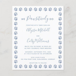 Dusty Blue Glitter Tass avtryck budget Bröllop
