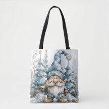 Dusty Blue Gnome och Julgranar