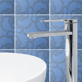 Dusty Blue Grått Celtic Knot Seamless Mönster Tile Kakelplatta