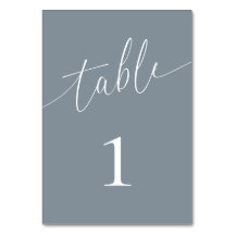 Dusty Blue Grått Elegant Minimalist