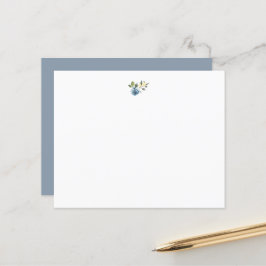 Dusty Blue Gult Botanisk Blommigt