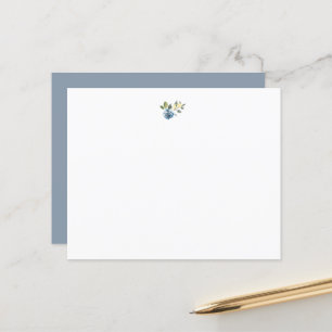 Dusty Blue Gult Botanisk Blommigt