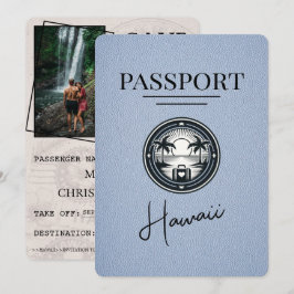 Dusty Blue Hawaii Passport Spara datum Datumet