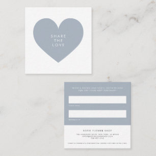 Dusty Blue Heart - minimalistisk i Kärlek Rabattkort