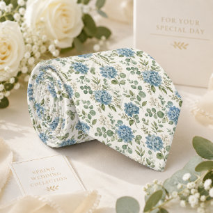 Dusty Blue Hortensia & Sage Eukalyptus Bröllop Slips