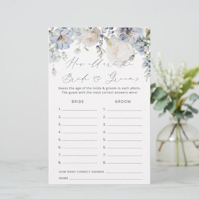 Dusty Blue Hur gammal är Möhippans spel? (Stående Fram)