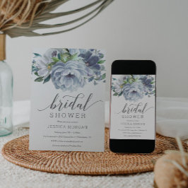 Dusty Blue Inbjudningskort för möhippan Card