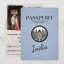 Dusty Blue India Passport Spara datum Datumet