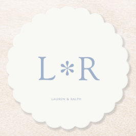 Dusty Blue & Ivory | Enkel Chic par Underlägg Papper