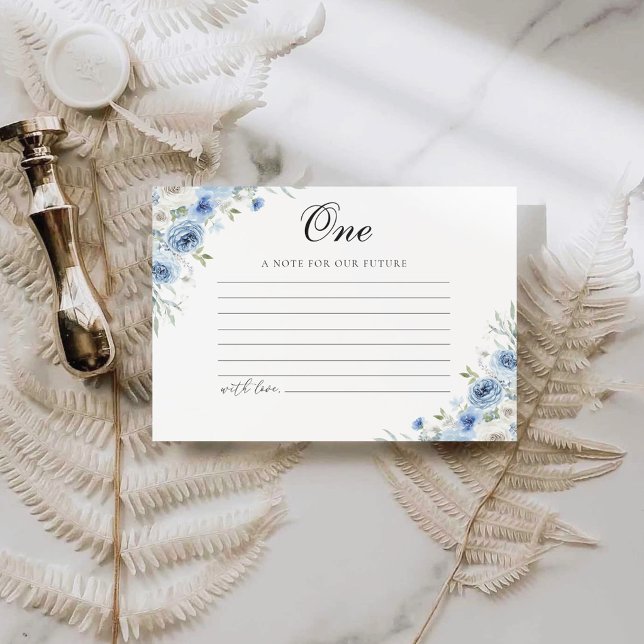 Dusty Blue Ivory Note for future Card (Skapare uppladdad)