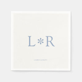 Dusty Blue & Ivory | Snyggt Modern Pappersservett