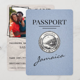 Dusty Blue Jamaica Passport Spara datum Datumet