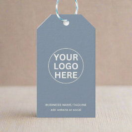 Dusty Blue l Professionell Business Logotyp Brande Presentetikett