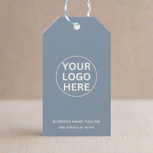Dusty Blue l Professionell Business Logotyp Brande Presentetikett