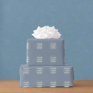 Dusty Blue l Professionell Business Logotyp Brande Presentpapper