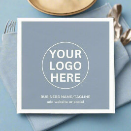 Dusty Blue l Promotive Business Logotyp & Text Pappersservett