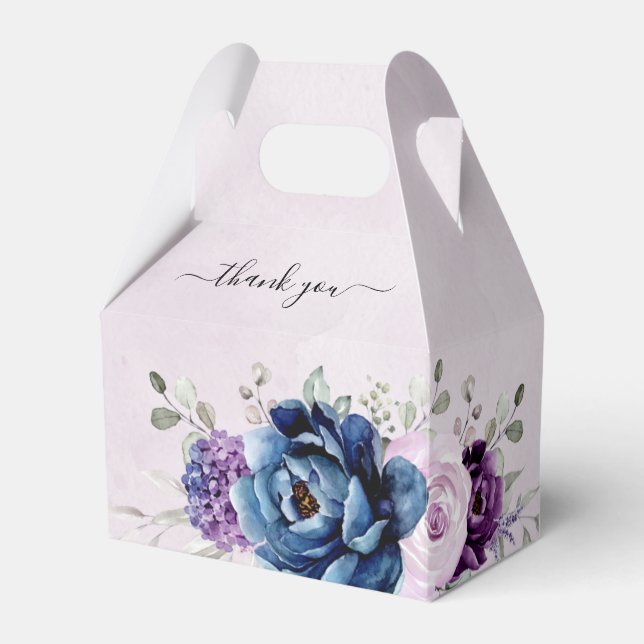 Dusty Blue Lila Lilac Blooms Möhippa Favoriter Presentaskar (Framsidan Sidan)