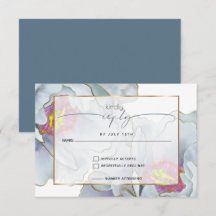 Dusty Blue Lilac Exotic Blommigt